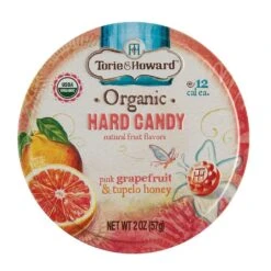 Torie & Howard Pink Grapefruit & Tupelo Honey Candy Tin