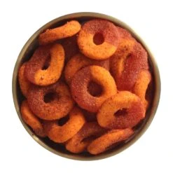 Gummy Peach Chamoy Rings