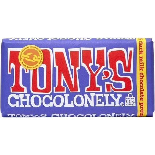 Tony's Dark Milk Pretzel Toffee 42% Bar 1 Tony's Dark Milk Pretzel Toffee 42% Bar