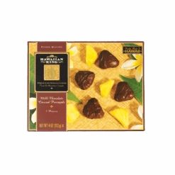 Hawaiian King Milk Chocolate Pineapple Box