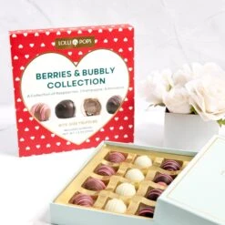 Berries & Bubbly 16 Piece Truffle Collection -Grocery Store lolli and pops l p collection berries bubbly 16 piece truffle collection 32096231162056