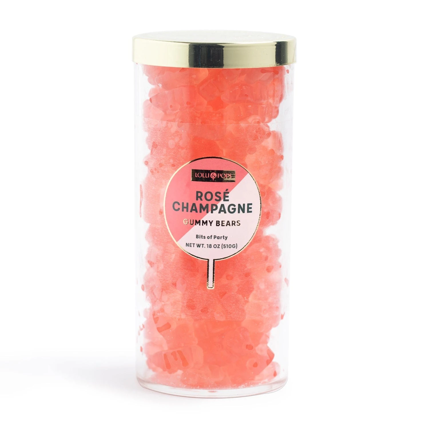 Rosé Champagne Large Gummy Bears Tube 1 Rosé Champagne Large Gummy Bears Tube