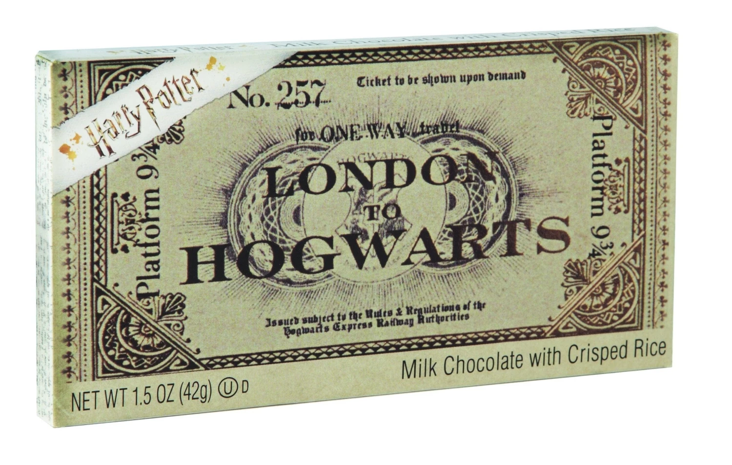 Harry PotterPlatform 9 3/4 Ticket To Hogwarts Chocolate Bar 1 Harry PotterPlatform 9 3/4 Ticket To Hogwarts Chocolate Bar