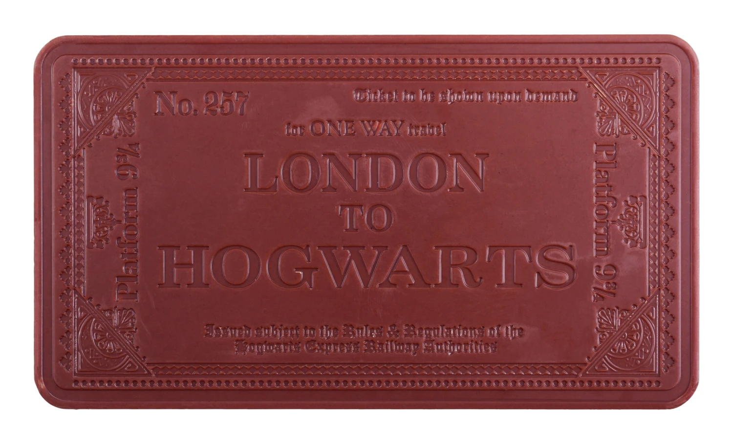 Harry PotterPlatform 9 3/4 Ticket To Hogwarts Chocolate Bar 2 Harry PotterPlatform 9 3/4 Ticket To Hogwarts Chocolate Bar - Image 2