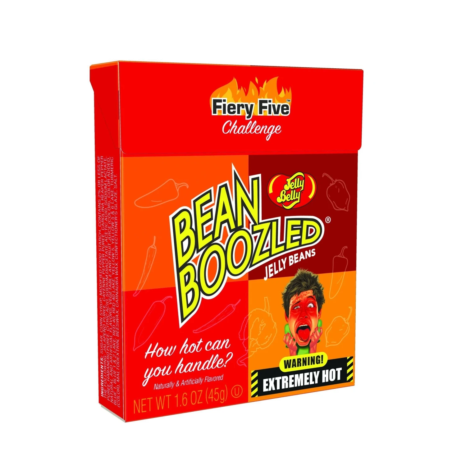 Jelly Belly BeanBoozled Fiery Five Flip Top Box 1 Jelly Belly BeanBoozled Fiery Five Flip Top Box