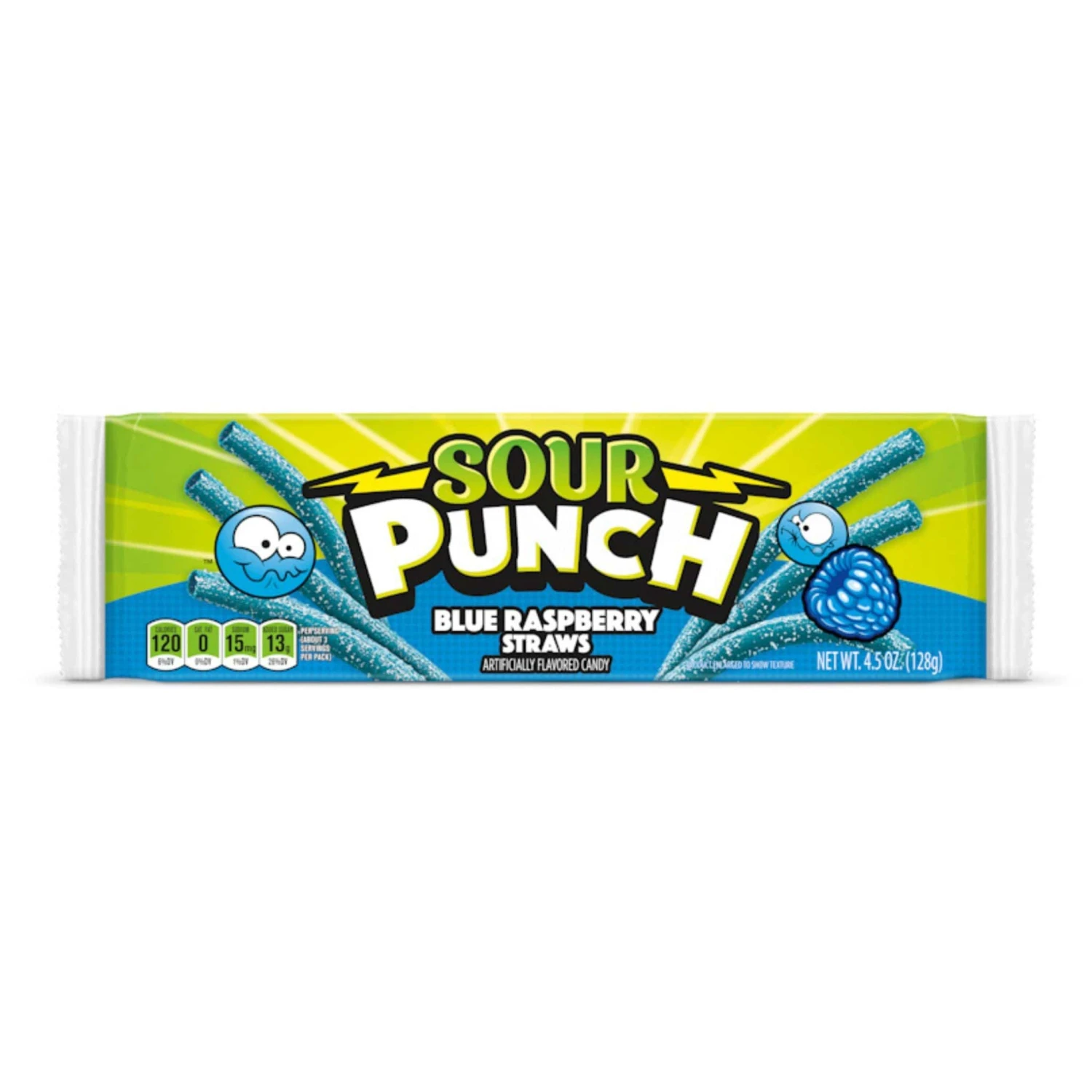 Sour Punch Blue Raspberry Straws 1 Sour Punch Blue Raspberry Straws