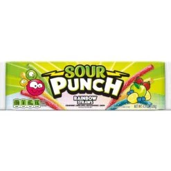 Sour Punch Rainbow Straws 4.5 Oz