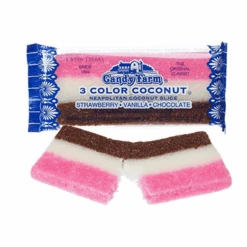 3 Color Neapolitan Coconut Bar