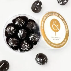 Dark Chocolate Sea Salt Caramel 7 Piece -Grocery Store lolli pops l p collection dark chocolate sea salt caramel 7 piece 34877463232712